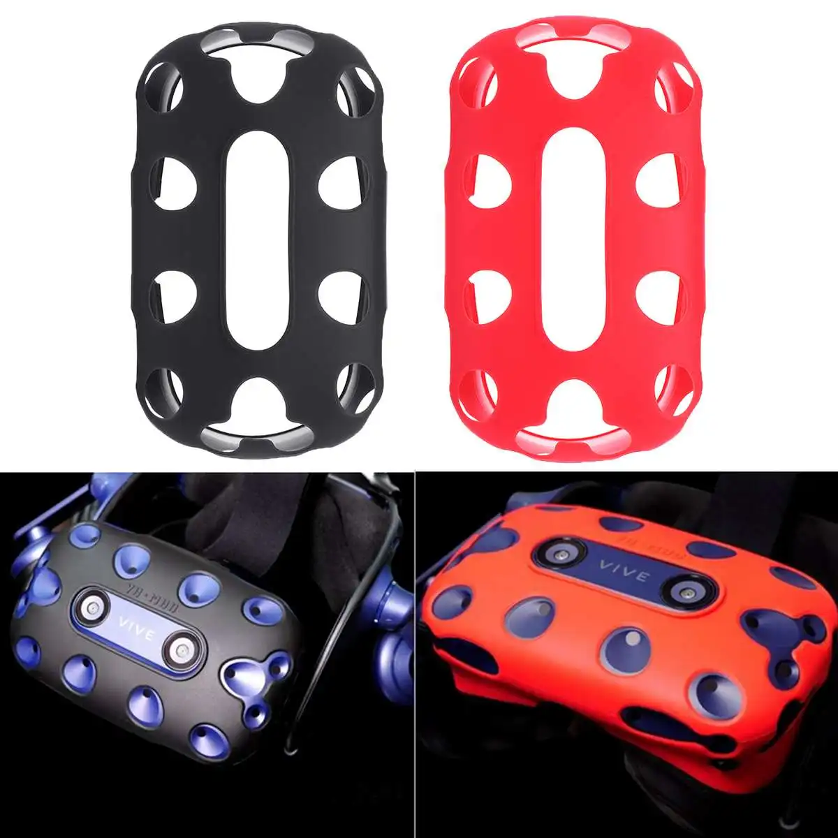 Silicone Cover Shell For HTC VIVE Pro VR Virtual Reality Headset Helmet Glasses Protective Silicone Case