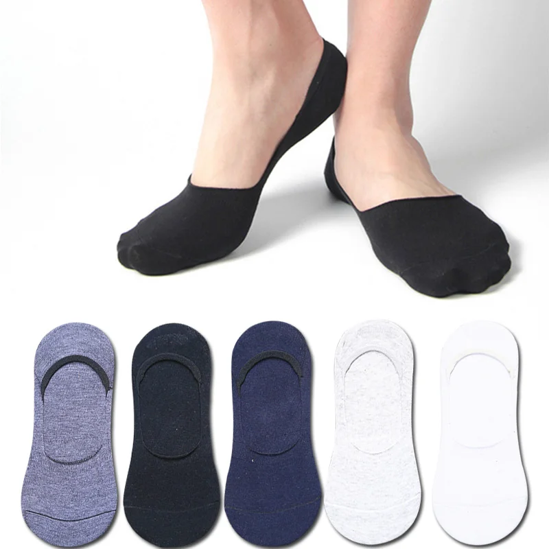 5 пар/лот Бизнес ботильоны мужские хлопковые носки однотонные модные легкие туфли на лето носки для HipHop Высококачественная брендовая одежда США Стиль Повседневное - Цвет: 5