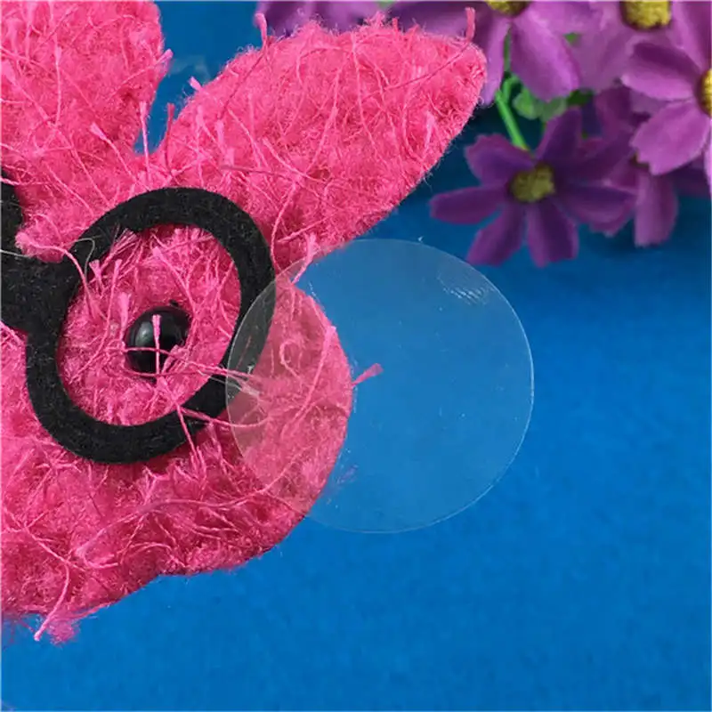 300Pcs/Lot Two Size Round Self-adhesive PVC Transparent Blank Sticker For Letters Products Sealing Stickers Accept Custom Logo
