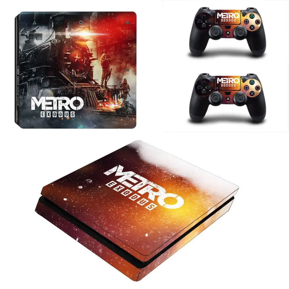 PS4 Slim Metro Exodus наклейка s кожа для sony playstation 4 PS 4 Slim консоль и контроллер Skins Vinilo Наклейка Обложка - Цвет: YSP4S-3371