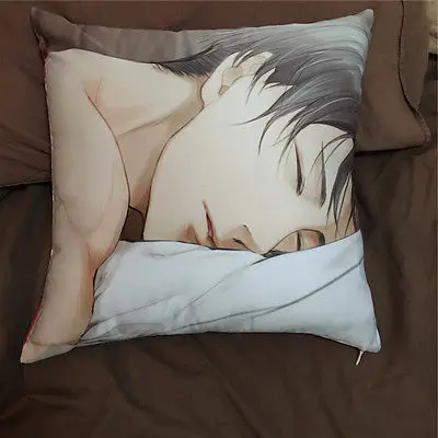 

Suef Anime manga Game Attack on Titan Levi Anime two sided Pillow Cushion Case Cover 011