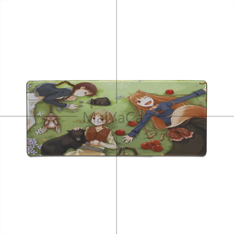 MaiYaCa Spice and Wolf Holo милый красивый коврик для мыши для девочек с аниме геймерский игровой коврик скоростная версия игровой коврик для клавиатуры коврик для мыши геймер