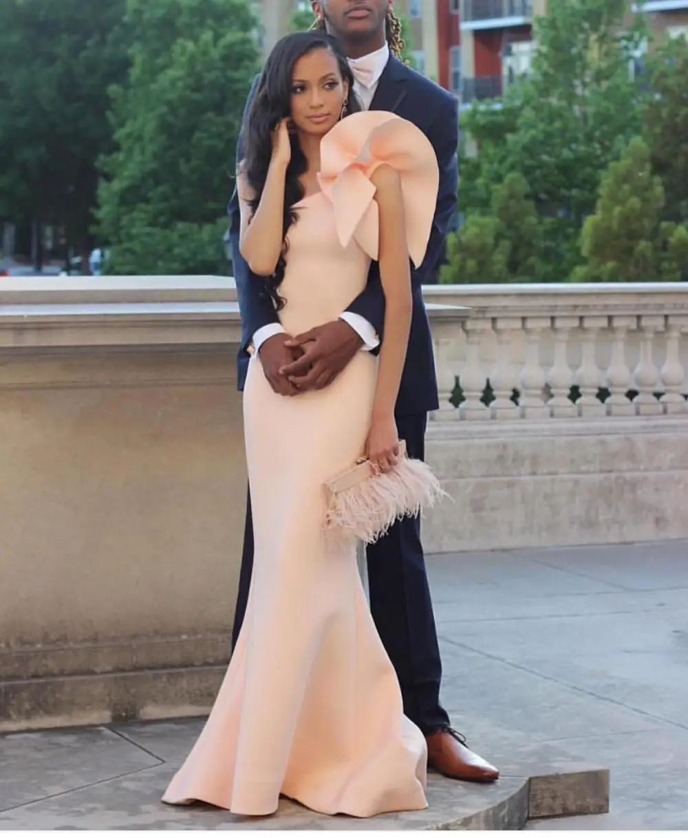 picture color Vestido Longo; персик торжества платье с длинными Abiye халат De Soiree Праздничное платье Русалка Платья для вечеринок оборками плечо пользовательские - Цвет: picture color