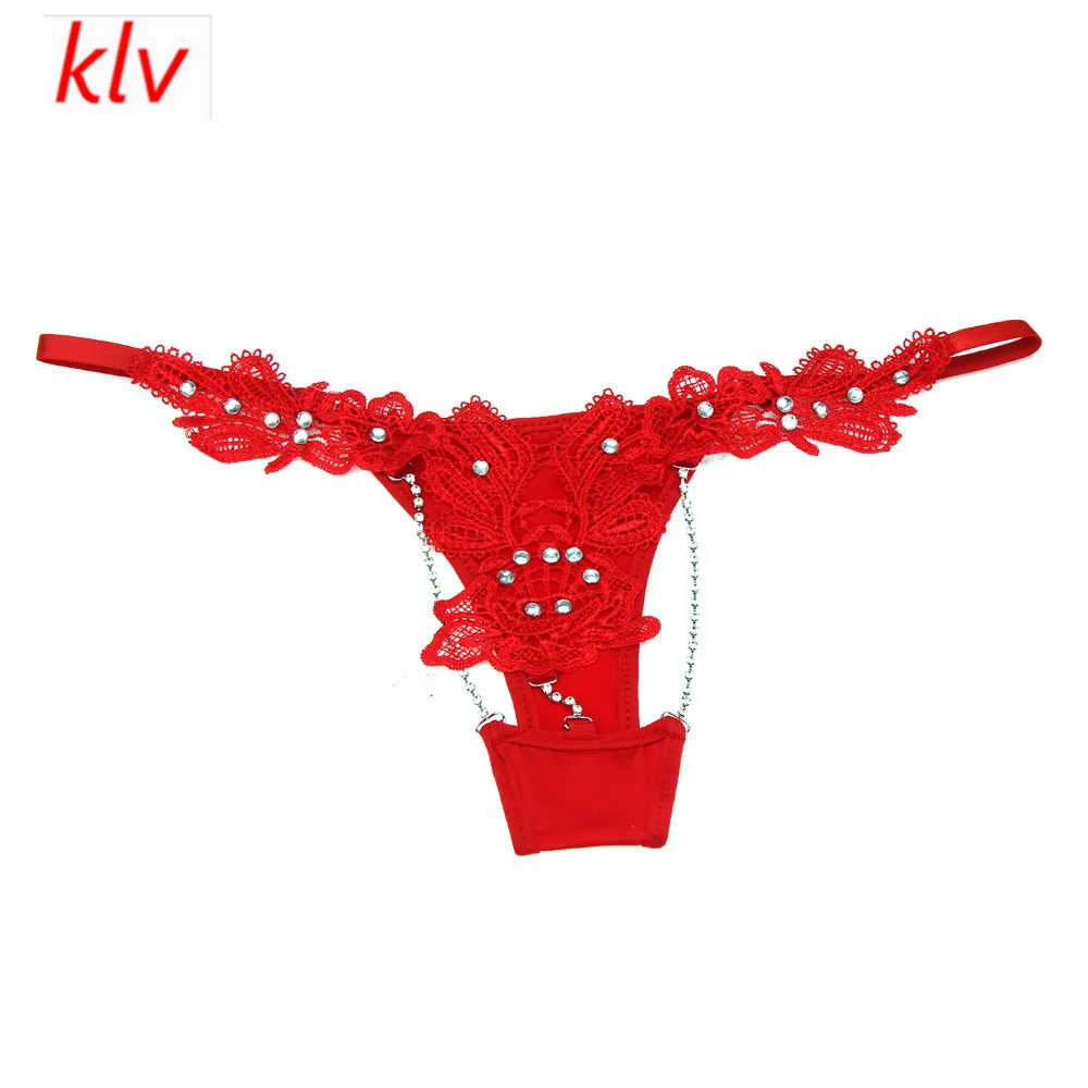 Klv Woman Pants Terylene Sexy Lace Lady Briefs Lingerie Knickers G