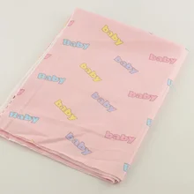 Розовый детский хлопок ткань саржевого дизайна 50 см x 160 см/шт. Лоскутное Тильда telas для DIY швейный домашний текстиль платье постельные принадлежности tecido