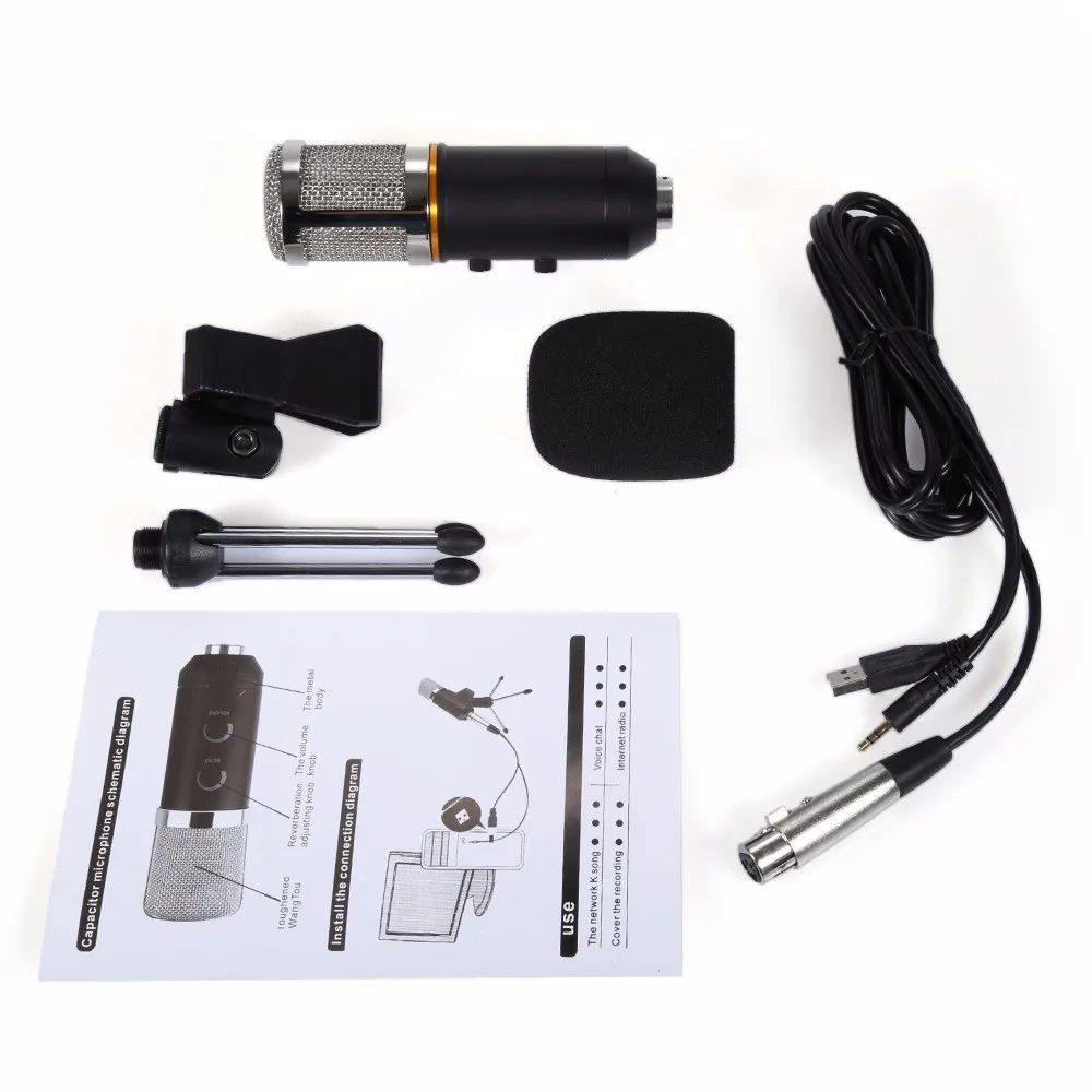 US $23.98 TGETH MKF200TL Microphone Adjustable Sound Volume Noise Reduction Condenser KTV Audio Studio Recording Mic Update MKF100TL