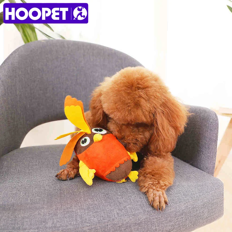 

HOOPET Owl Shape Dog Toy Puppy Cat Training Squeak Toy Sound Interactive Tool Pet Supply