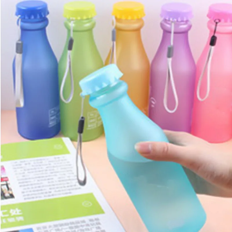 

Hoomall 550ml Plastic Sports Water Bottles For Children Unbreakable Leak-Proof Yoga Gym Fitness Shaker Drink Bottle Kitchen Tool