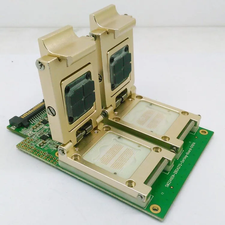 BGA272 Legierung Clamshell Pogopin Testvorrichtung SSD-Test Lösung SM2246EN Zwei In Einem Test Boar