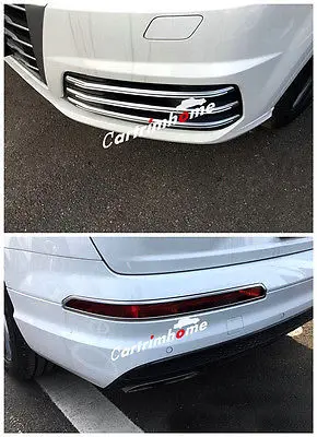 

ABS Chrome Front + Rear Fog Light Lamp Cover Trim 8pcs for Audi Q7 2016 2017