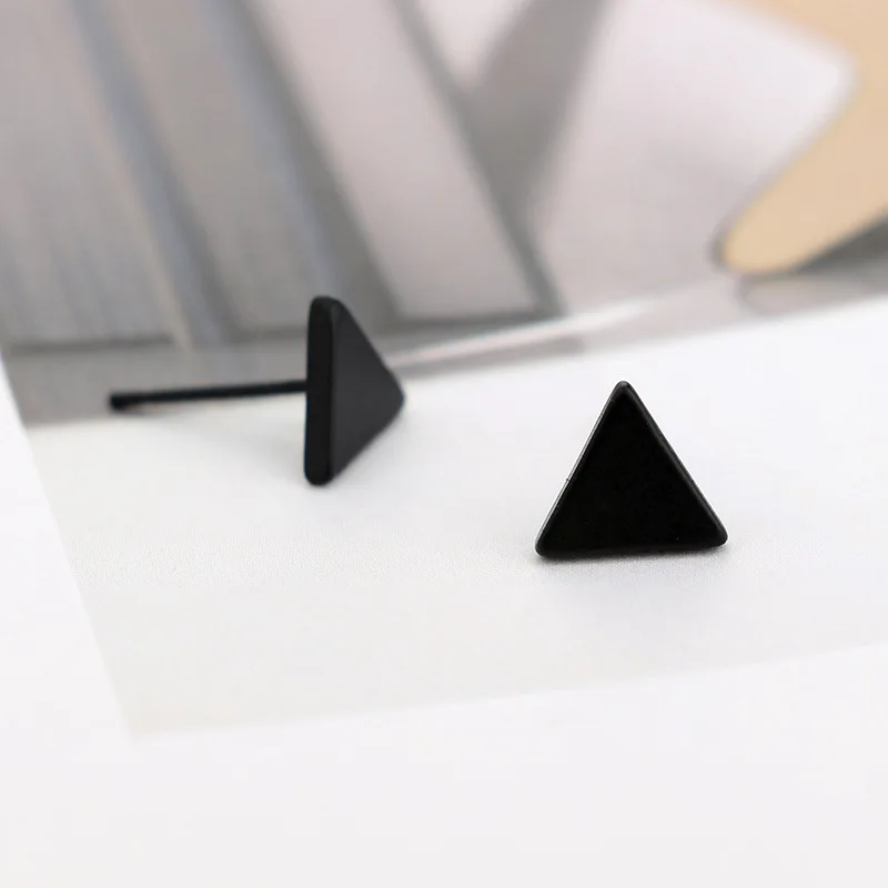 Женские Геометрические серьги гвоздики 3 цвета|triangle stud earrings|stud earringsstud earrings for women |