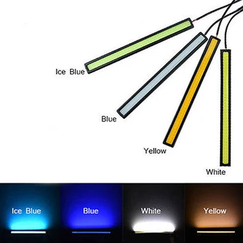

White Blue Ice Blue Red Car Daytime Running Light COB LED 12V DRL Auto Driving Fog Strip Lamp 17CM White