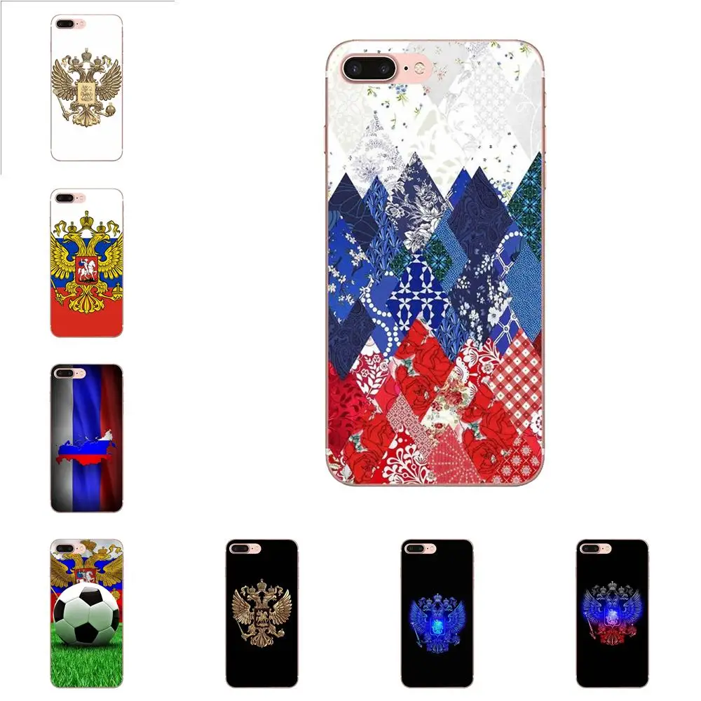 

For Xiaomi Redmi Mi Note 7 8 9 SE Pro Lite Go Play Phone Case Cover Russian Coat Of Arms Eagle Wings Flag Cute