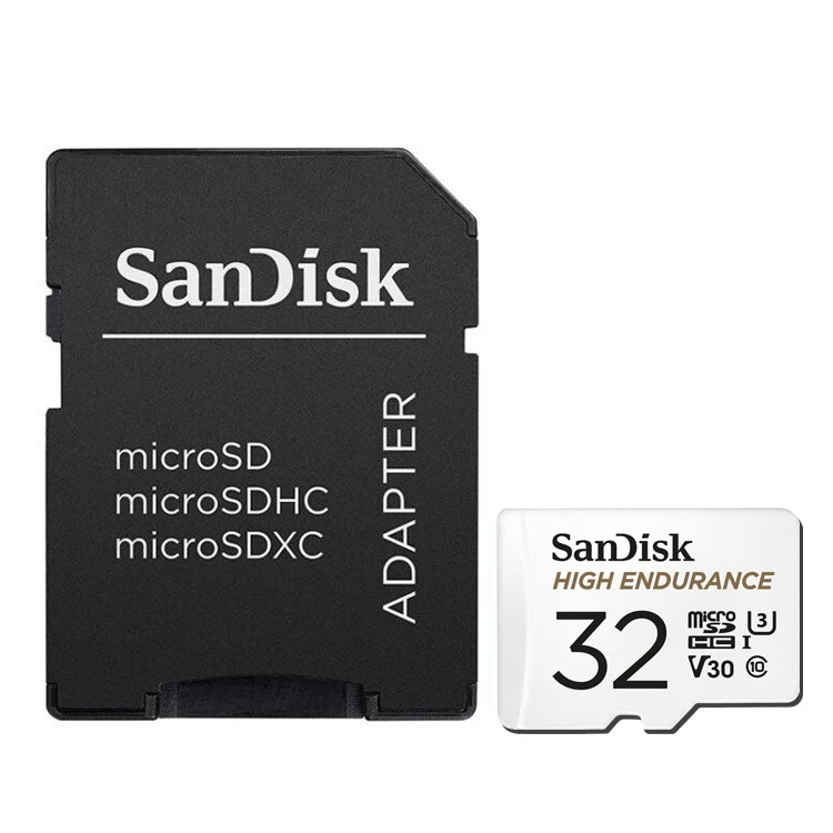 Карта microSD SanDisk высокой прочности 32 ГБ, карта памяти Micro SDHC до 100 м/с 64 Гб 128 ГБ 256 ГБ MicroSDXC, скорость видео U3 V30 HD 4K - Емкость: 32 Гб