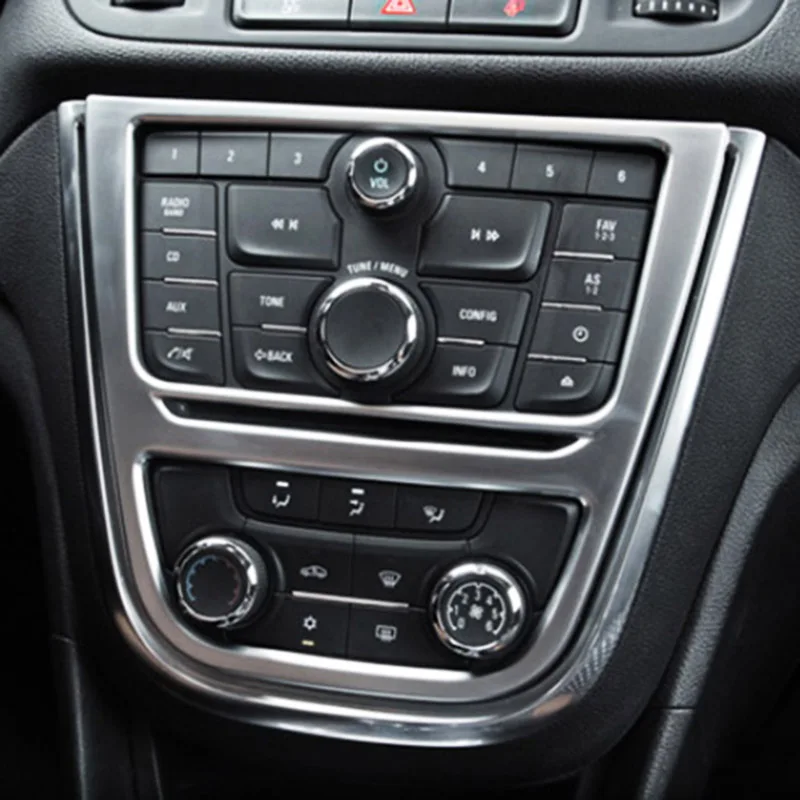 Us 11 95 8 Off Car Styling Chrome Inner Ac A C Switch Button Panel Cover Trim Bezel Frame For Buick Encore Opel Mokka 2012 2013 2014 2015 2016 In