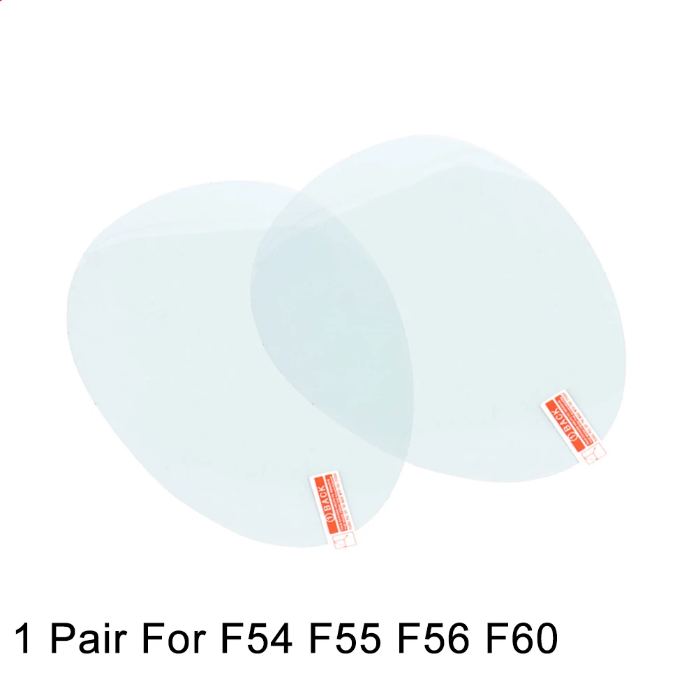1 пара дверных зеркал заднего вида Водонепроницаемая непромокаемая Антибликовая противотуманная ПВХ пленка для R55 R56 R60 R61 F54 F55 F56 F60 Clubman Countryman - Название цвета: 1 Pair For F Series