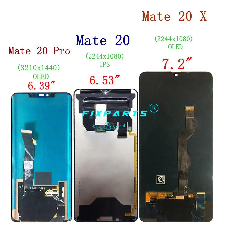 Huawei mate 20 Pro lcd дисплей кодирующий преобразователь сенсорного экрана в сборе ремонт mate 20 X huawei mate 20 lcd mate 20 Pro экран