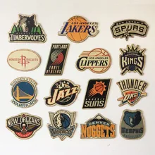“NBA de La Conférence Ouest Équipe Logo” Bar Café Décoration de La Maison Antique Affiche Tableau Mural Rétro Basket-Ball Sticker Mural Décoratif