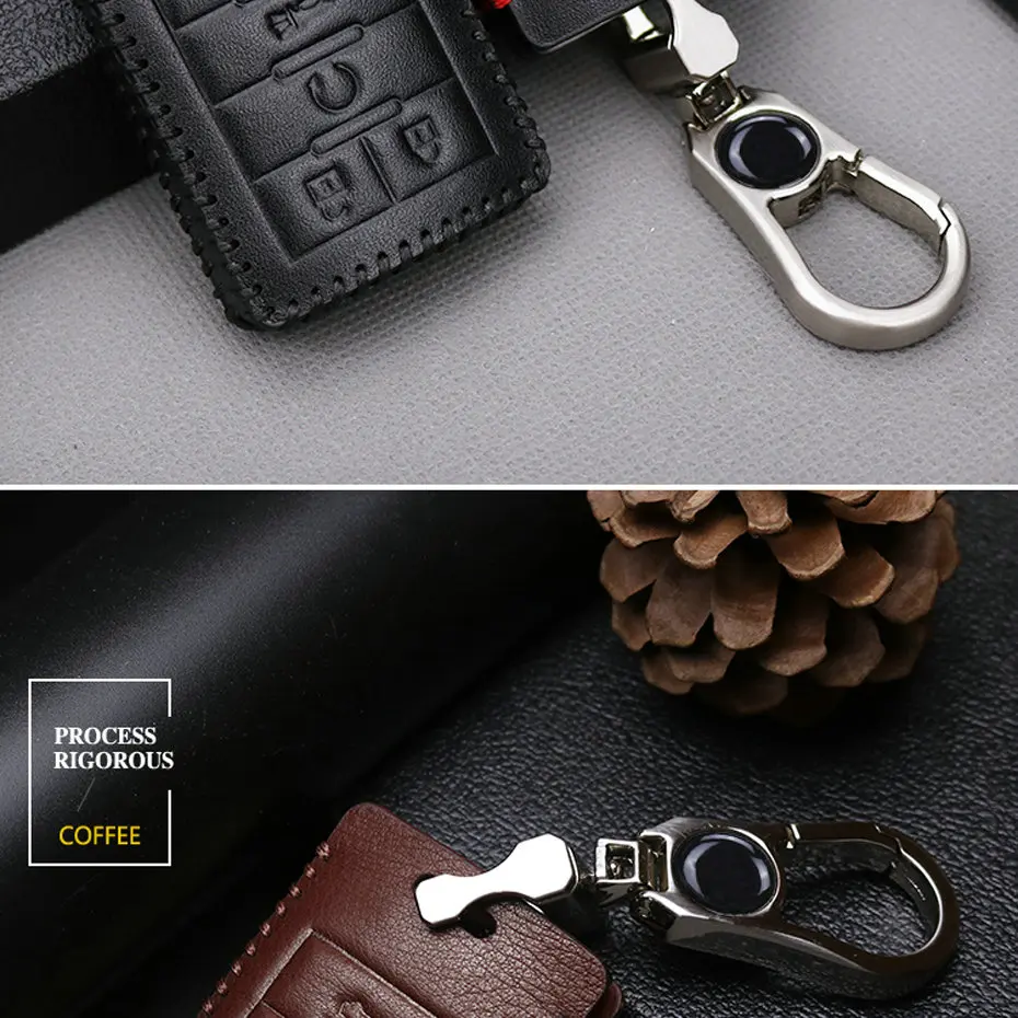 Metal Keychain Car Key Case For Cadillac (13)