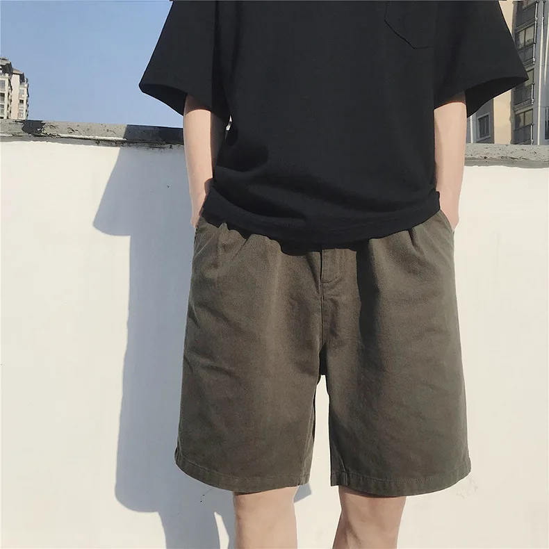 Japanischen Kurzen Hosen herren mode Junge Koreanische Версия Mode летние спортивные Комбинезоны Шорты Baumwolle