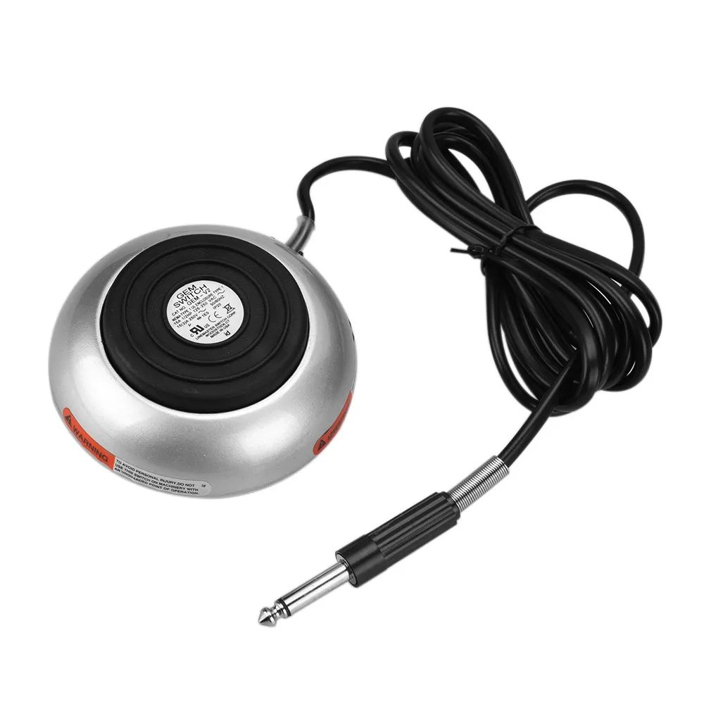 Tattoo-foot-Switch-Round-Stainless-Steel-Tattoo-Accesories-Foot-Pedal-For-Tattoo-Machine-Power-Supply
