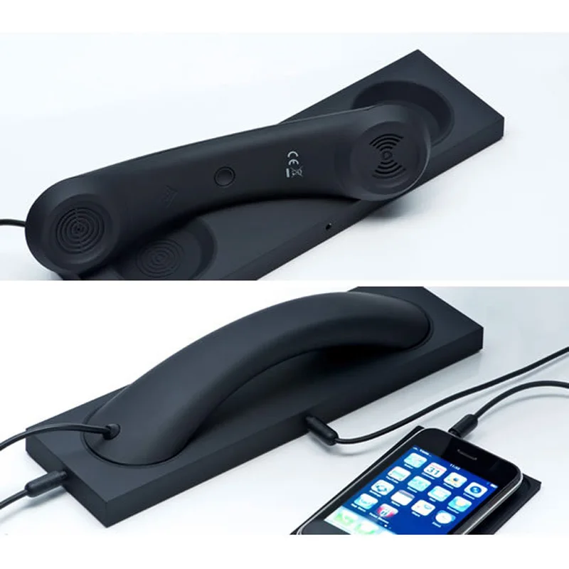 

Continental antique retro phone handset radiation 3.5mm phone headset microphone no radiation for iphone 4 4s 5 for samsung