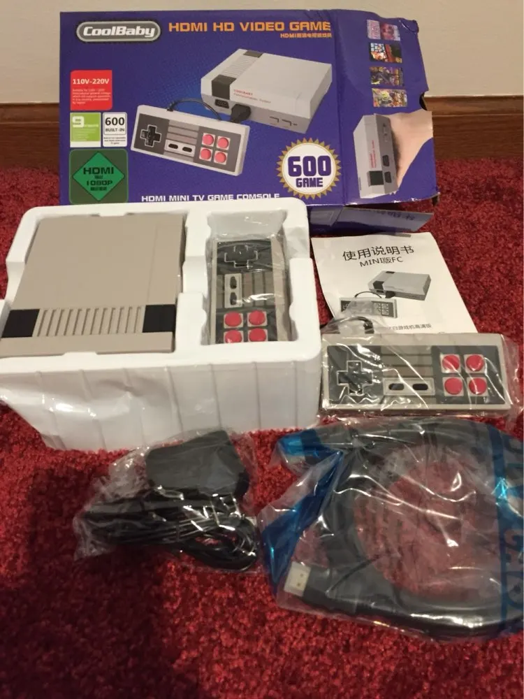 

2019 HDMI Out Retro Classic Handheld Game Player Family TV Video Game Console Childhood Built-in 600 Games ship dhl