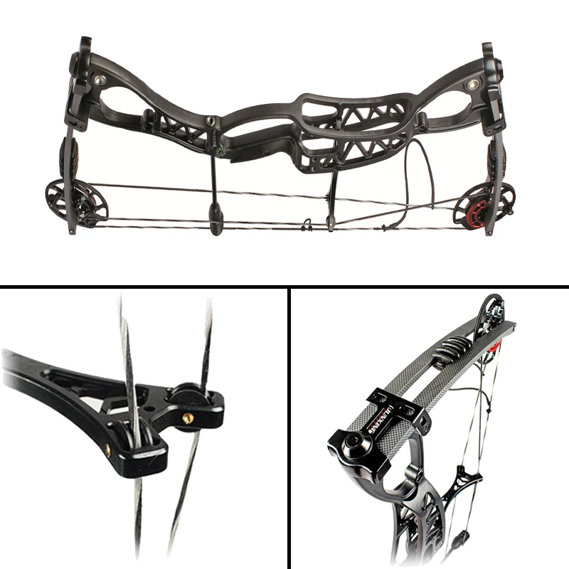 40-70lbs 34inch Archery JUNXING M122 Compound Bow Set 330FPS 70-80% Labor Saving With Bow Stabilizer Sight Release For Hunting