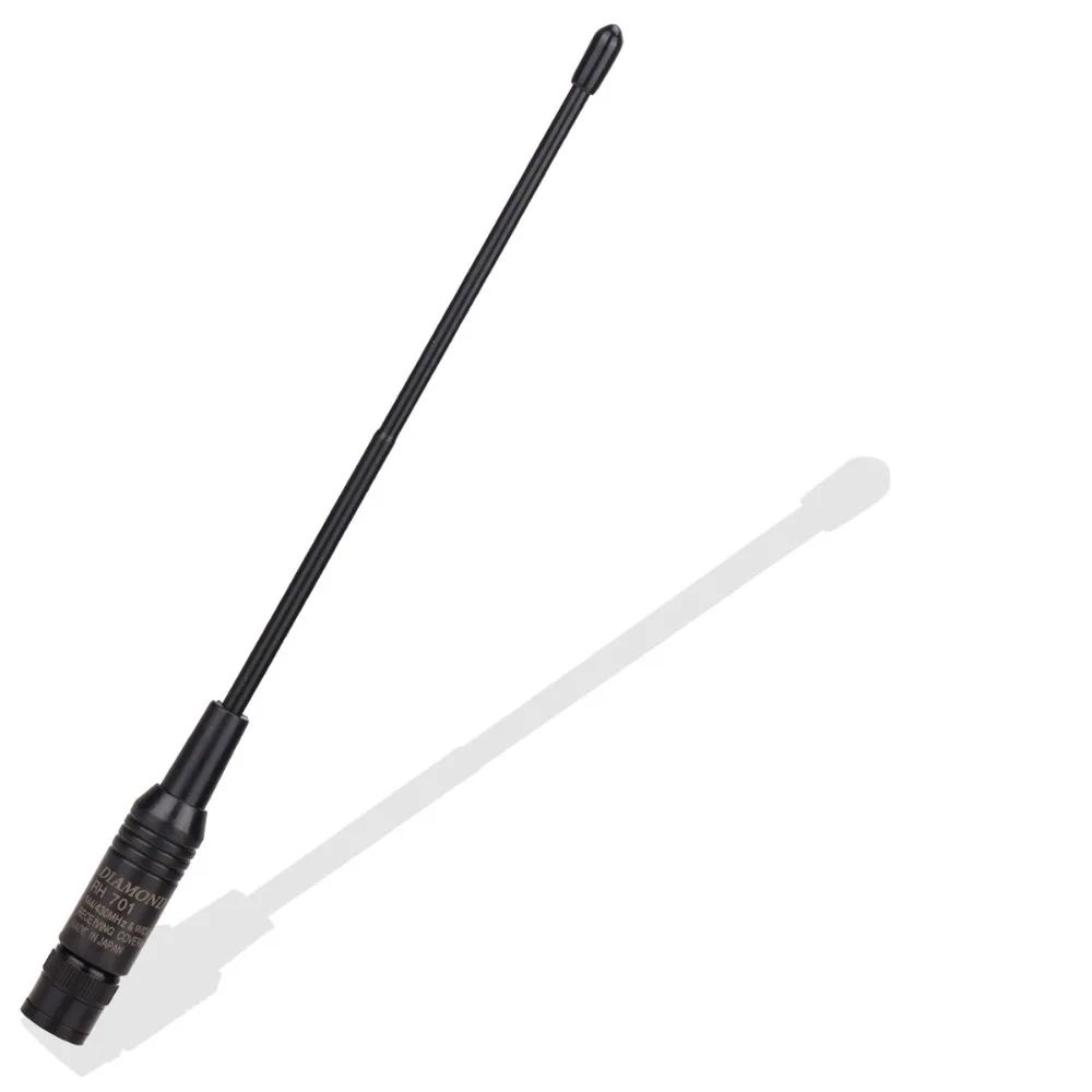 Алмазная RH701 BNC Двухдиапазонная UHF/VHF 144/430Mhz Антенна для IC V8 V82 TK308 HT440 CP500 рация