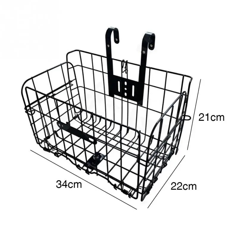 Складная велосипедная корзина, аксессуары для велосипедов, велосипедная переноска, железный чехол, велосипедная Съемная багажная сумка, велосипедная корзина