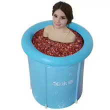 Ванна для взрослых домашние складные корейские большие толстые тела можно использовать туалет простая надувная Ванна