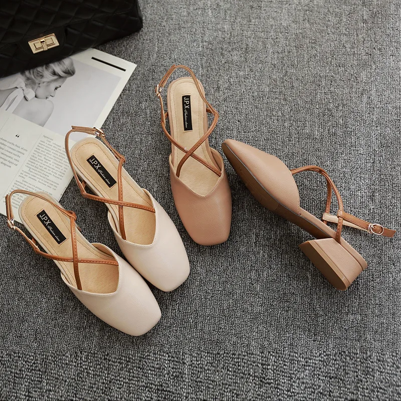 

2019 Back Coarse Shoes Crossing Sandals Word Fairy Shoe