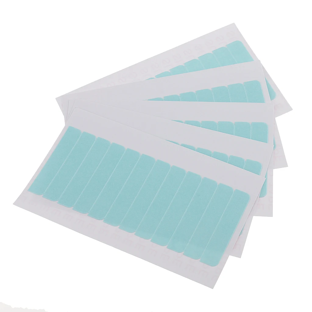 60pcs Lace Front Hair System Tape Bonding Toupee Hairpiece Hair Extensions Tape Adhesive Glue Strips Wig Tape Double Sided Shape