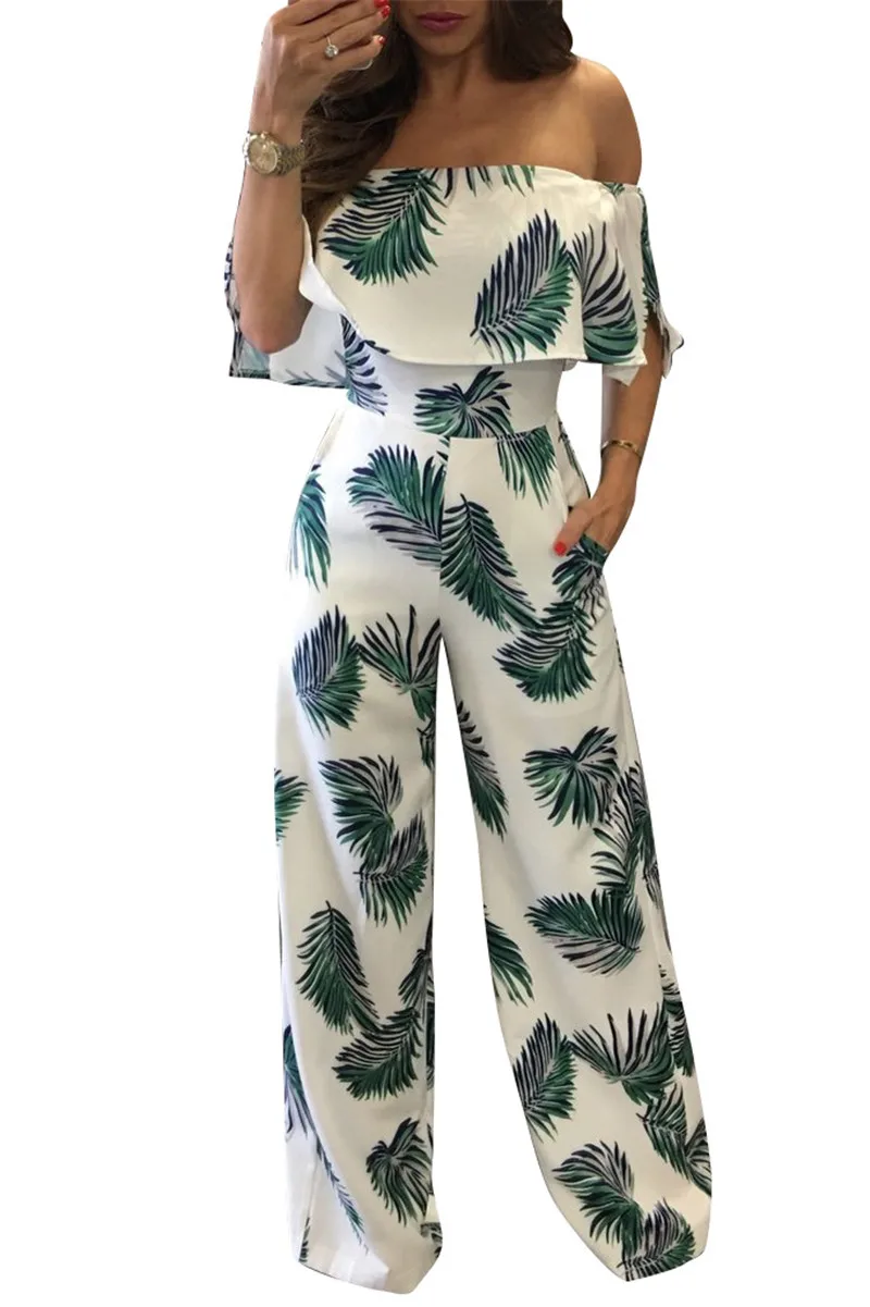 green leaf jumpsuit
