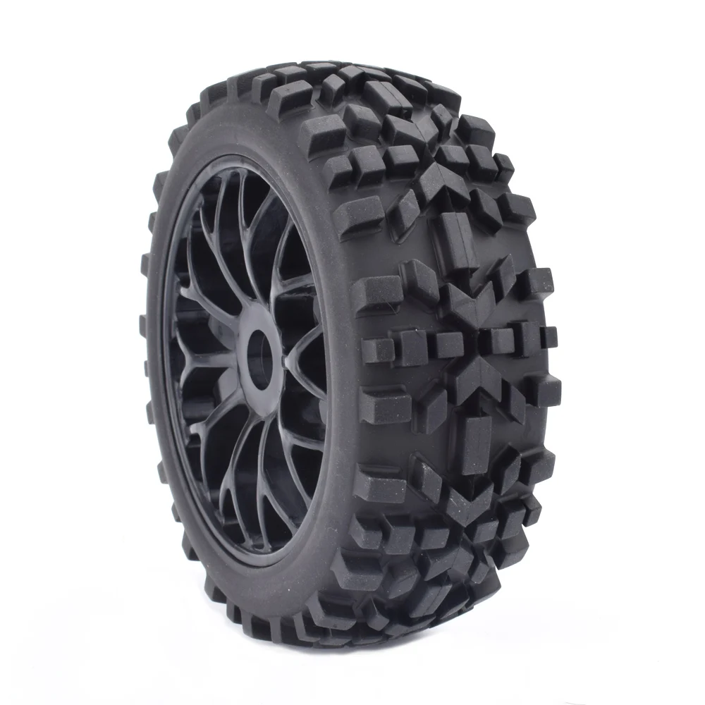 4pcs 17mm Hub Tires Set Tyre Wheel Rim for 1//8 Off-Road RC Car Buggy KYOSHO HSP
