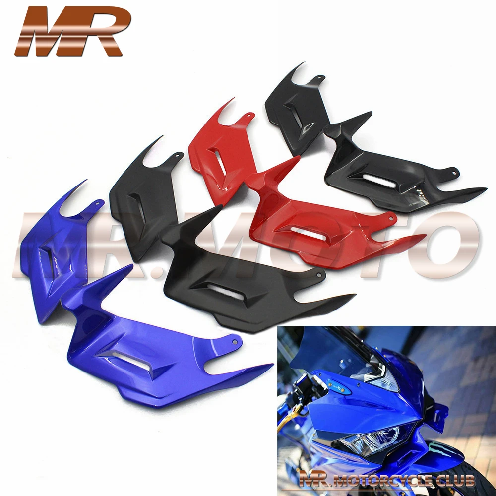 

Motorcycle ABS carbon fiber pattern R3 R25 front fairing pneumatic winglet YZF R3 R25 front wing Shark Air intake wing