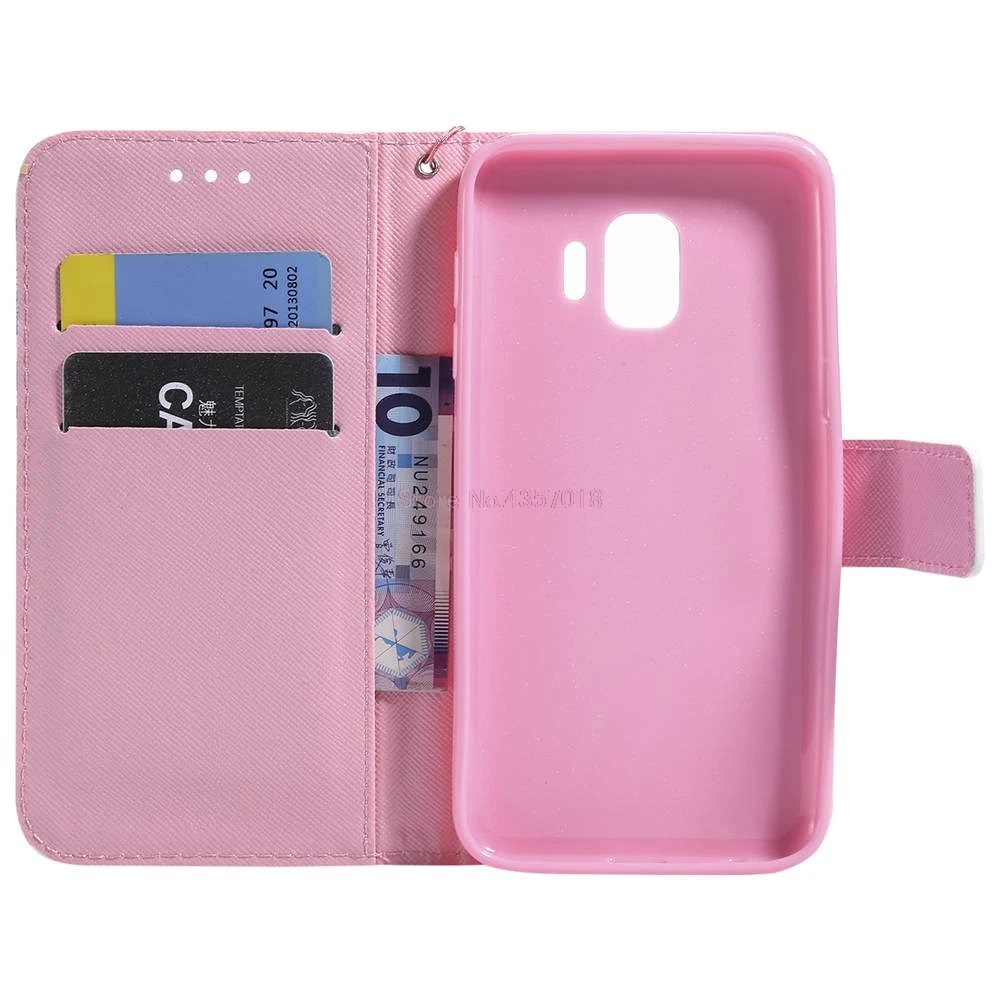 Чехол с 3D рисунком для SAMSUNG Galaxy J2 Core 2018 флип чехлы книжки SM J260F/DS J2Core чехол кошелек