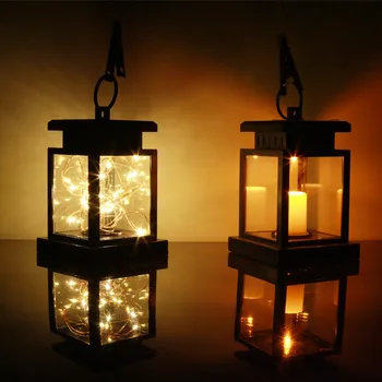 

Solar Garden Lights for Patio Landscape Yard, Warm White Candle Flicker, Auto Sensor On Off light
