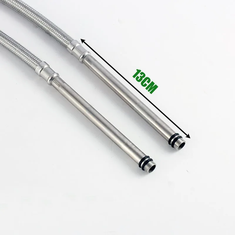 

Kitchen bathroom washbasin 304 stainless steel woven faucet inlet hose high pressure 4 points DN15 water pipe