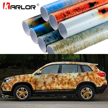 

50x200cm Iron Rust Vinyl Wrap Film Wrapping Colored Car Full Body Wrap Vinyl Sticker Bomb Automobiles Motorcycle Car Accessories
