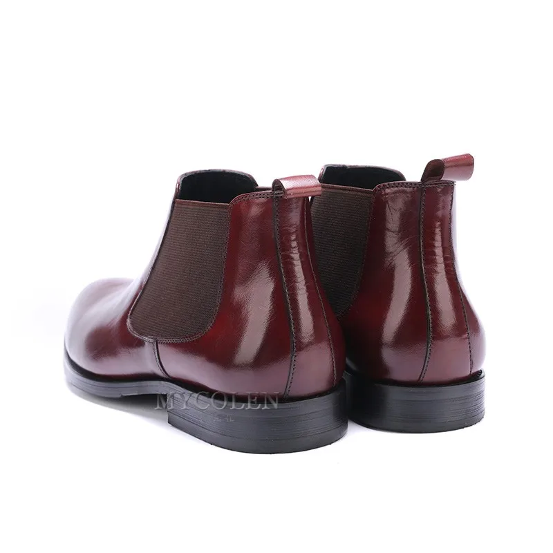Mycolen бренд Сапоги и ботинки для девочек дышащие слипоны Ботинки Челси Пояса из натуральной кожи мужской одежды Сапоги и ботинки для девочек модные Повседневное человек Военная Униформа обувь Sapatos