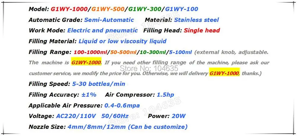 Полностью пневматический наполнитель жидкость или машина для наполнения пасты, пневматический, полуавтоматический наполнитель, одноголовый жидкий наполнитель 100-1000 мл