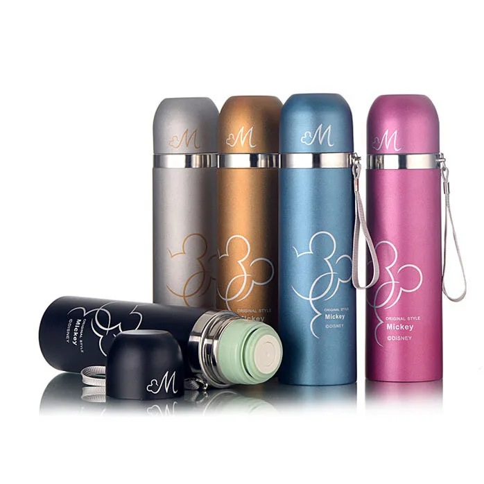 

1PC 5 Colors Lovers Cute Drinkware stainless steel portable thermos cup vacuum flask cup hot water thermos mug bottle KD 1454