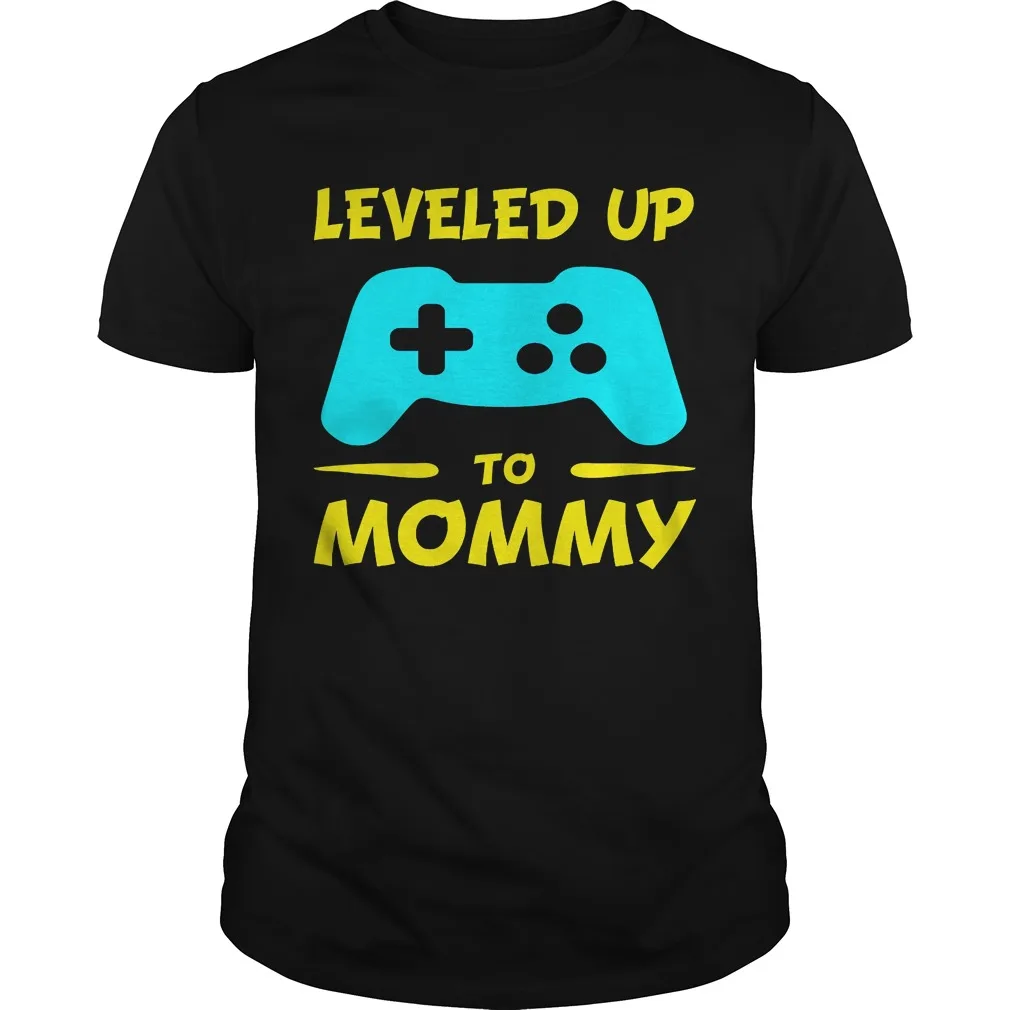 2019 Printed Funny Men t shirt Women novelty tshirt Mom Gamer T-Shirt - Leveled Up to Mommy Black Youth cool T-Shirt 2019 Printed Funny Men t shirt Women novelty tshirt Mom Gamer T-Shirt - Leveled Up to Mommy Black Youth cool T-Shirt