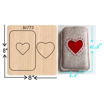

Heart shaped bag cutting dies 2019 new die cut &wooden dies Suitable for common die cutting machines on the market