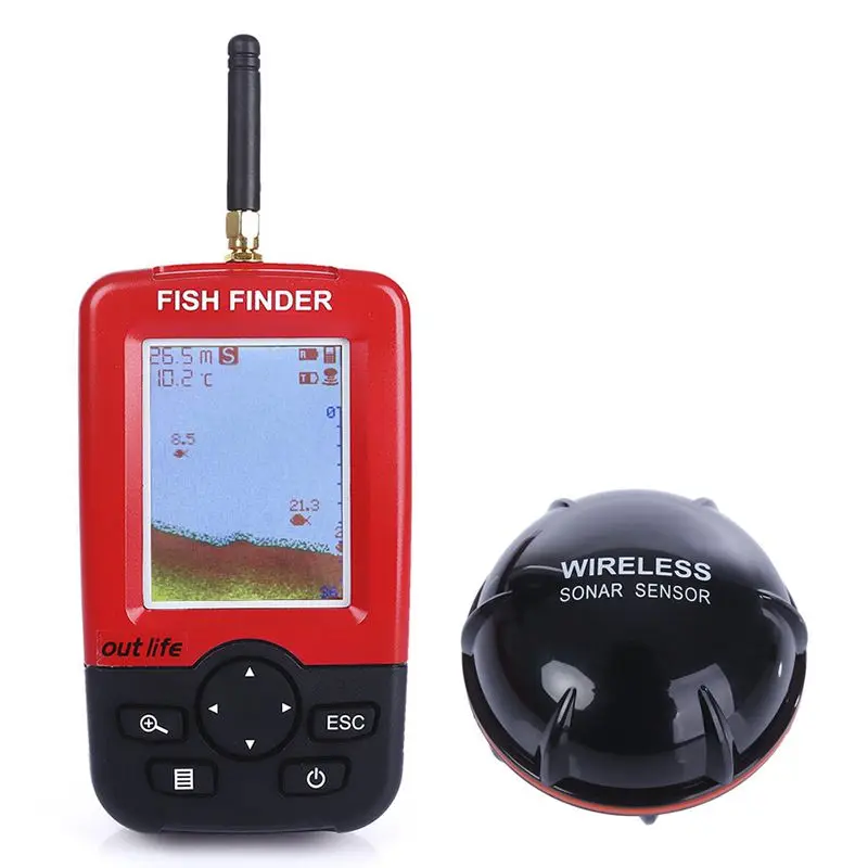 

ABGZ-Smart Portable Depth Fish Finder with 100 M Wireless Sonar Sensor echo sounder Fishfinder for Lake Sea Fishing