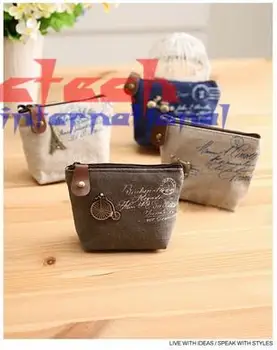 

by dhl or ems 1000pcs Zakka Fashion Retro Nostalgia Linen Coin Purse Zero Wallet Lovely Large Capacity Key Bag