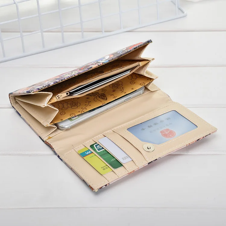 Цельный Косплей Аниме-кошелек, кошельки из искусственной кожи, дизайнерский роскошный длинный кошелек, сумка для денег, простой модный держатель для карт, кошелек для монет