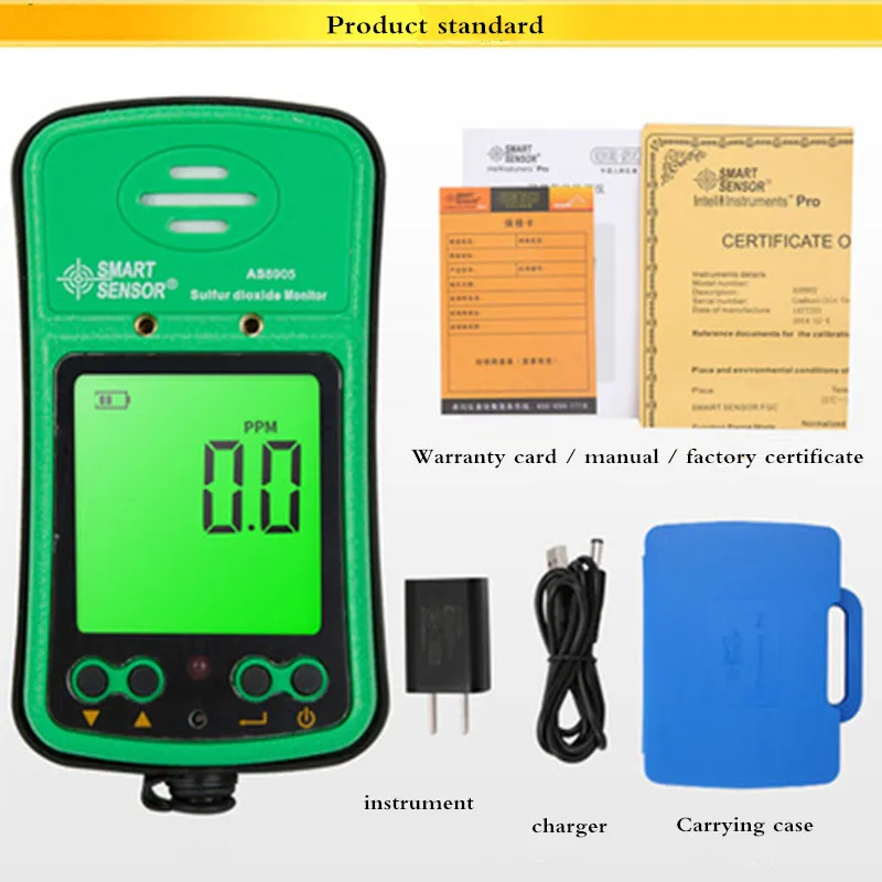 Высокоточный портативный промышленный Анализатор диоксида серы AS8905|portable gas