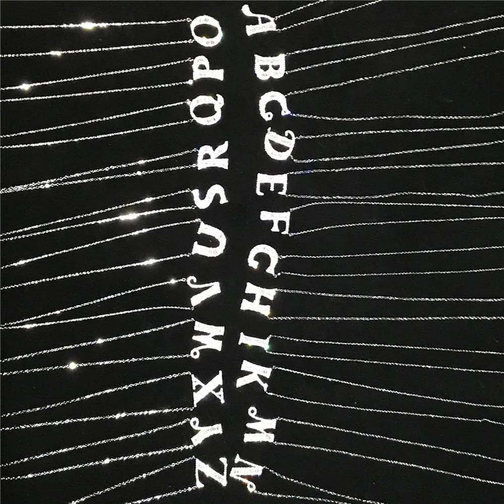 Мода белый кубический цирконий 26 подвеска в виде Буквы Алфавита Ожерелье s Начальная Очаровательная цепочка ожерелье женское ювелирное изделие воротник